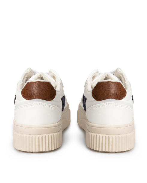Tenis Blanco Tiras Negras 305KR